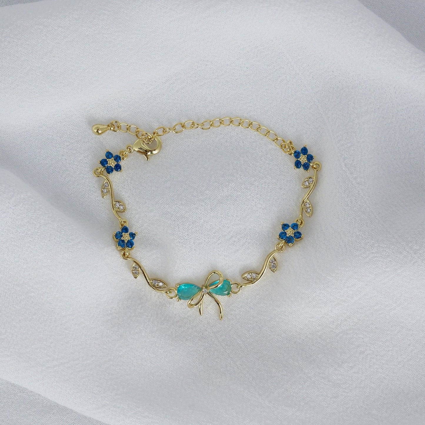 Blue Bow Bracelet - Sparkle Crew