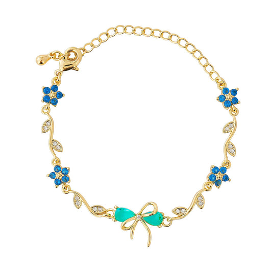 Blue Bow Bracelet - Sparkle Crew