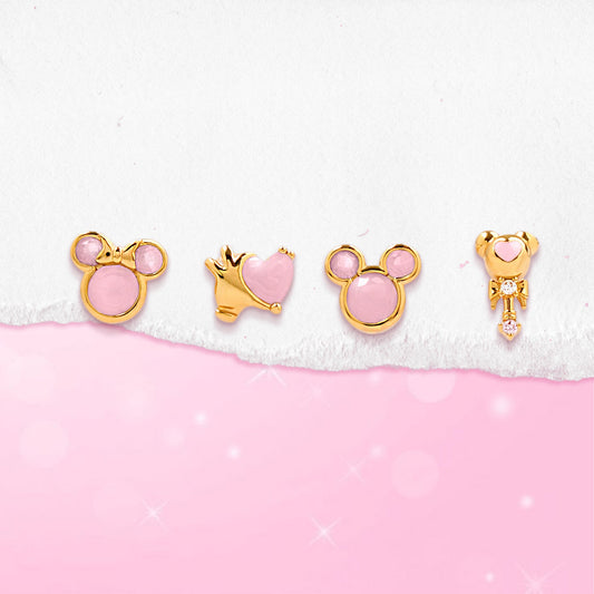 Mickey & Minnie Pink Stubs - Sparkle Crew