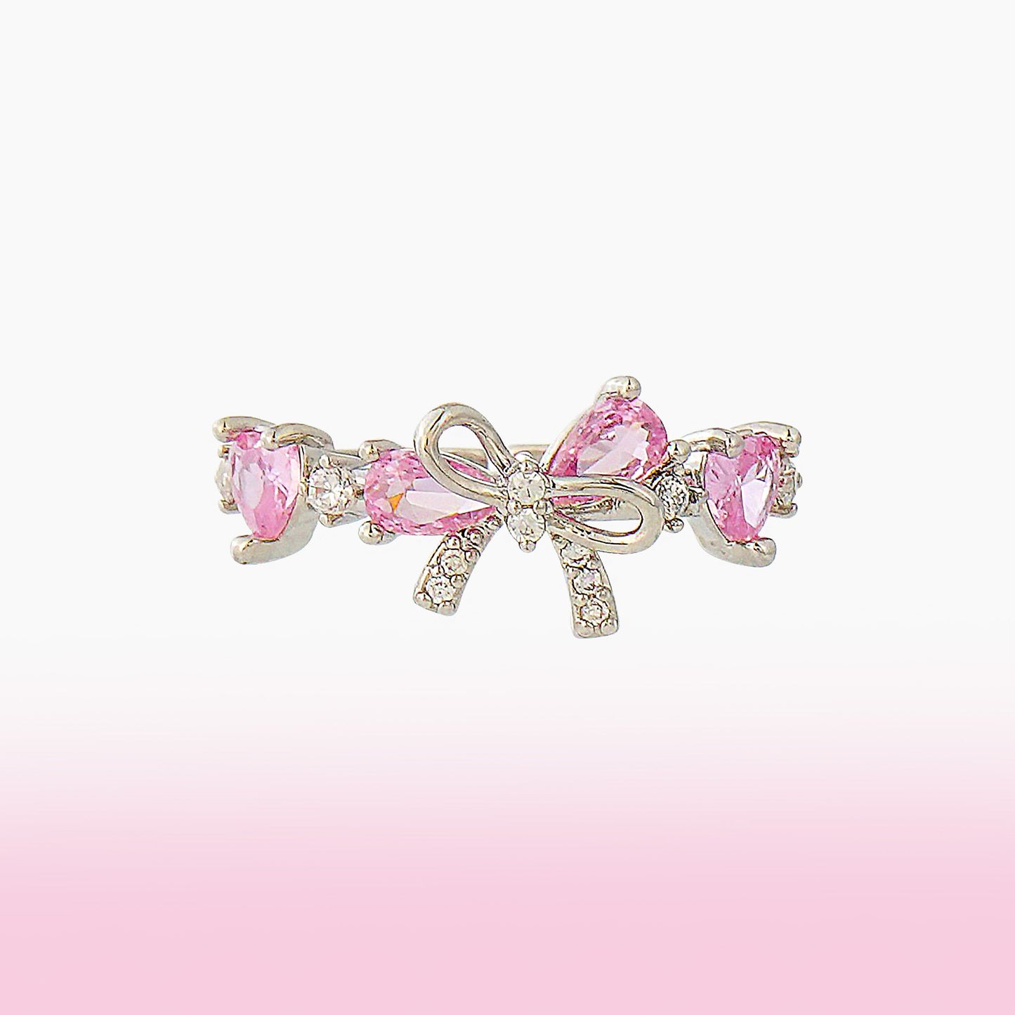 Pink Bow Ring - Sparkle Crew