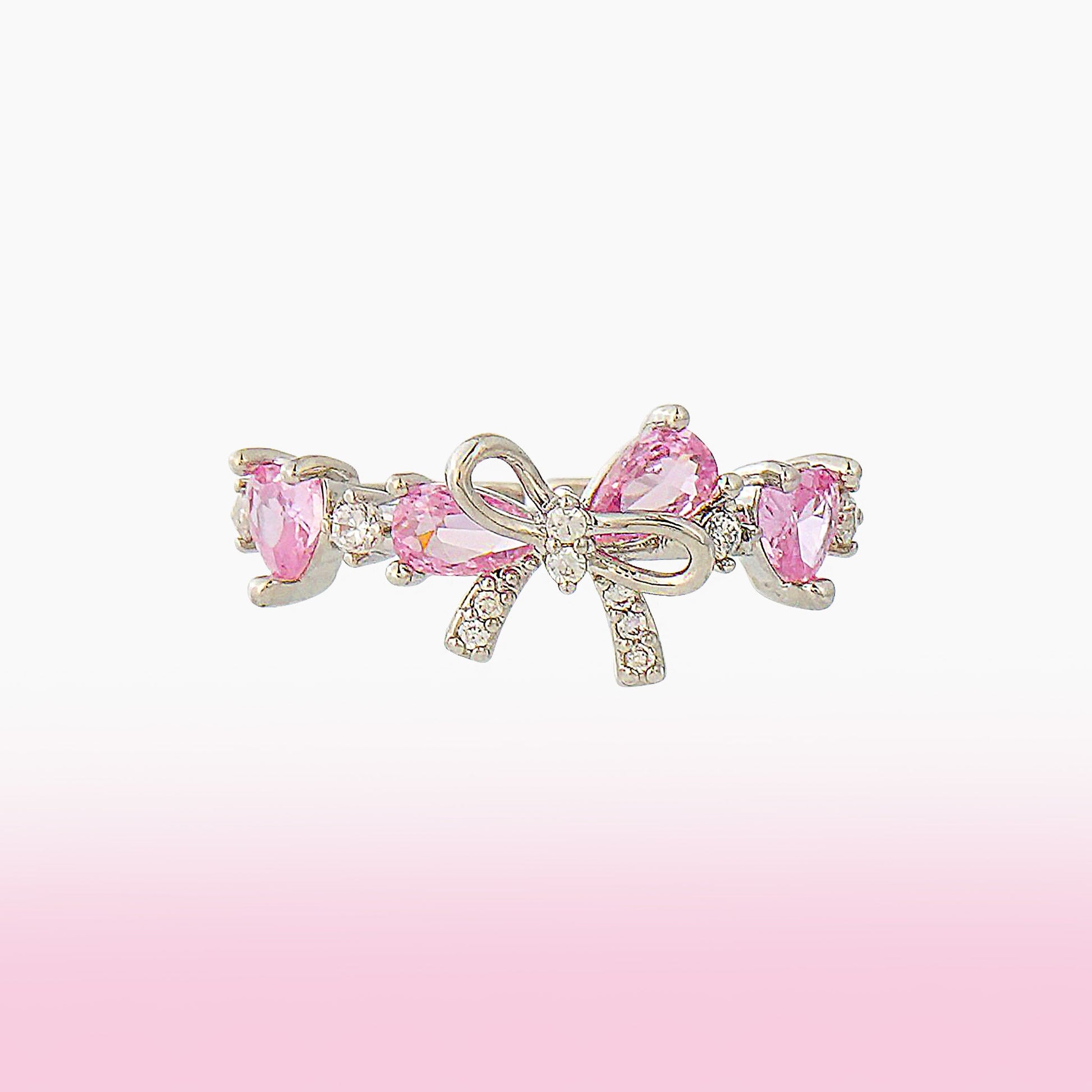 Pink Bow Ring - Sparkle Crew