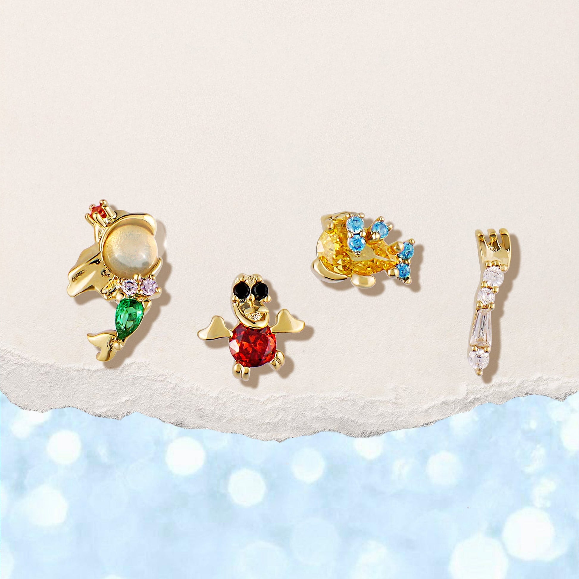 The Little Mermaid Earring Set - Sparkle Crew
