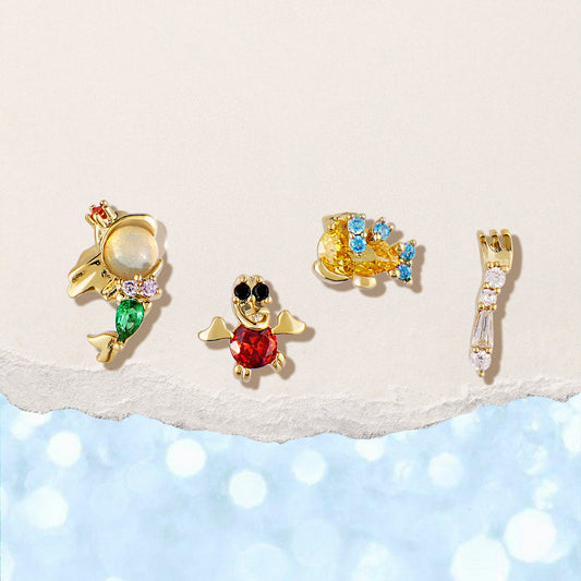 The Little Mermaid Earring Set - Sparkle Crew